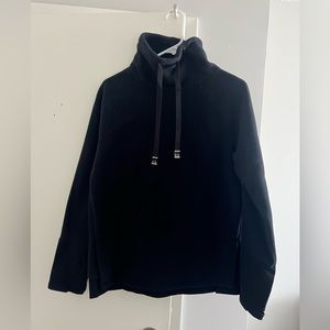 Black, Roxy, fleece thermal turtle neck sweater. Meant for layering.